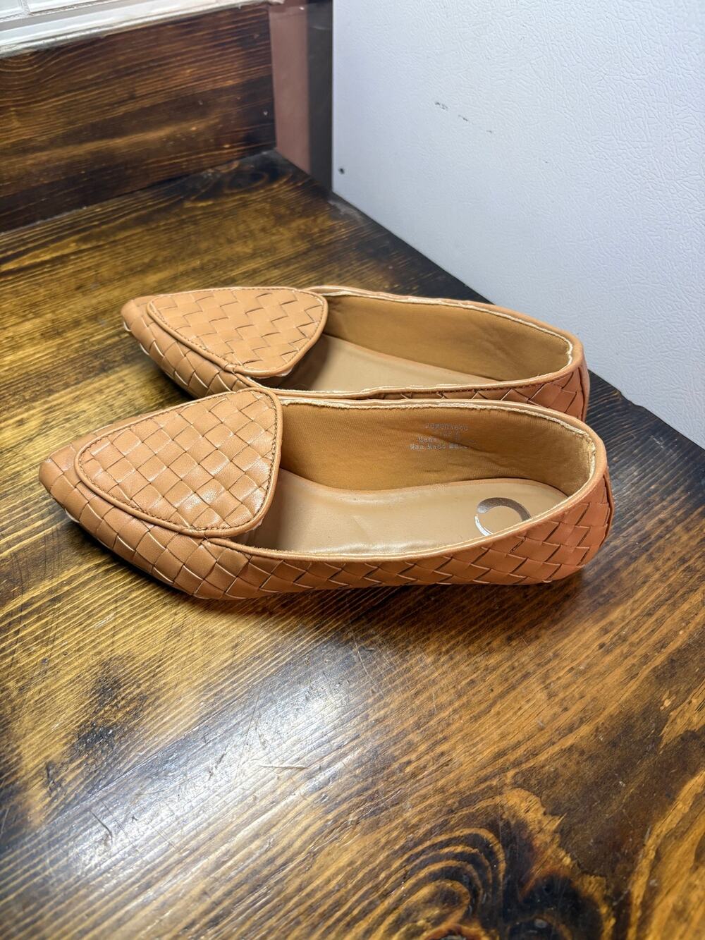 Journee Brown Woven Flats 6